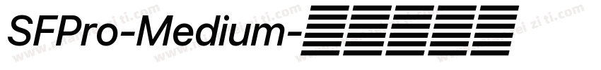 SFPro-Medium字体转换