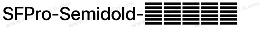 SFPro-Semidold字体转换