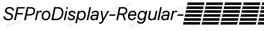 SFProDisplay-Regular字体转换
