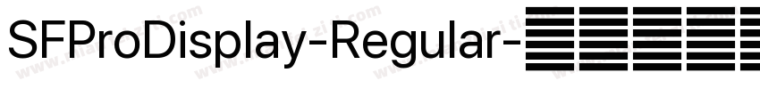 SFProDisplay-Regular字体转换