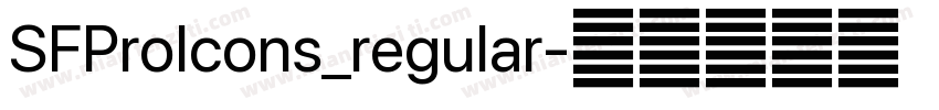 SFProIcons_regular字体转换