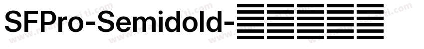 SFPro-Semidold字体转换