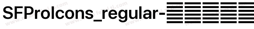 SFProIcons_regular字体转换