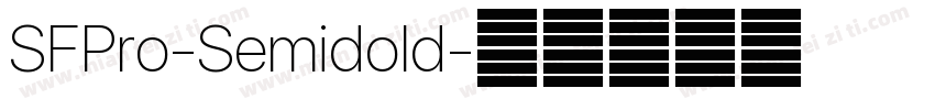SFPro-Semidold字体转换