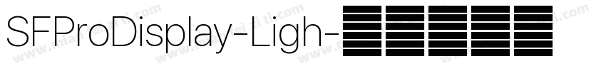 SFProDisplay-Ligh字体转换