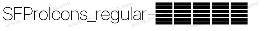 SFProIcons_regular字体转换