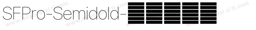 SFPro-Semidold字体转换