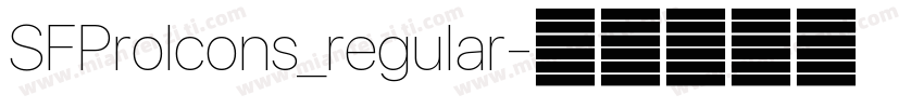 SFProIcons_regular字体转换