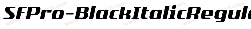 SFPro-BlackItalicRegular字体转换