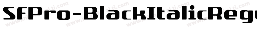 SFPro-BlackItalicRegular字体转换