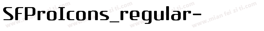 SFProIcons_regular字体转换