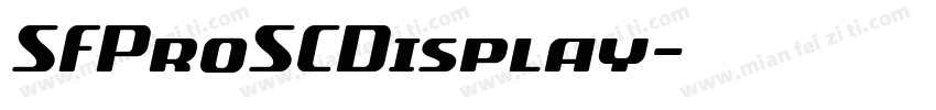 SFProSCDisplay字体转换
