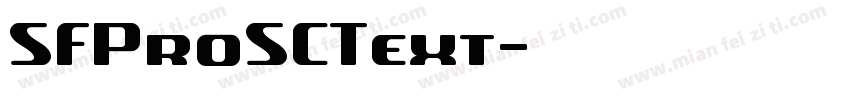 SFProSCText字体转换