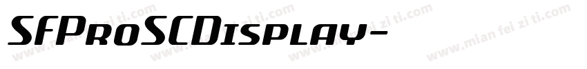 SFProSCDisplay字体转换