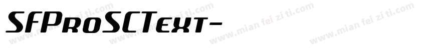 SFProSCText字体转换