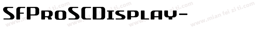 SFProSCDisplay字体转换