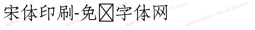 宋体印刷字体转换