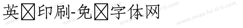 英语印刷字体转换