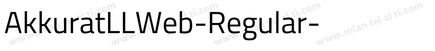 AkkuratLLWeb-Regular字体转换