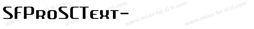 SFProSCText字体转换