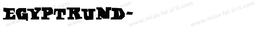 EgyptRund字体转换