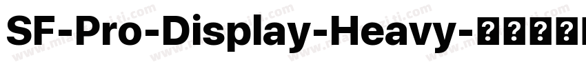 SF-Pro-Display-Heavy字体转换