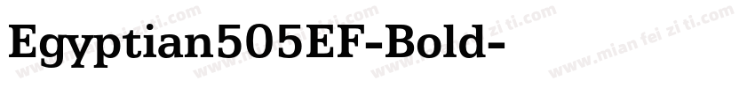 Egyptian505EF-Bold字体转换