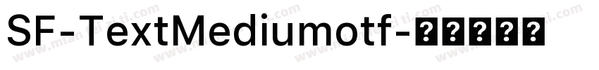 SF-TextMediumotf字体转换