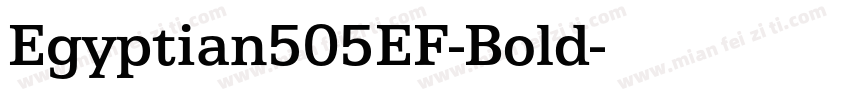Egyptian505EF-Bold字体转换