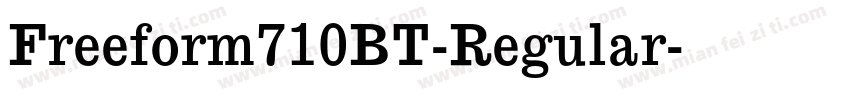 Freeform710BT-Regular字体转换