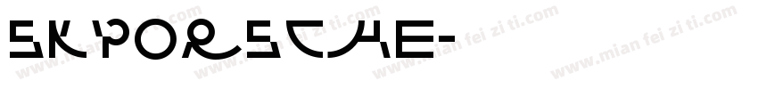 SKPorsche字体转换