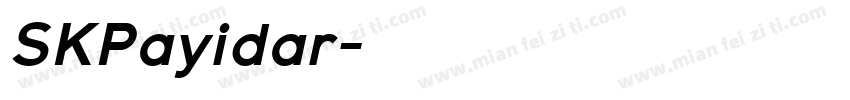 SKPayidar字体转换