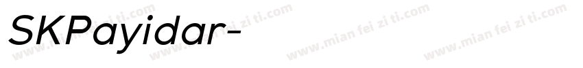 SKPayidar字体转换