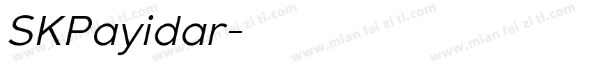 SKPayidar字体转换
