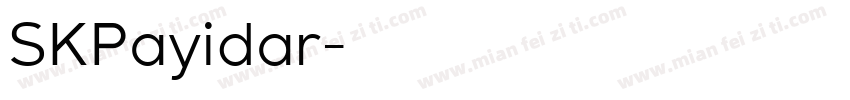 SKPayidar字体转换