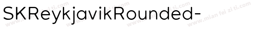 SKReykjavikRounded字体转换