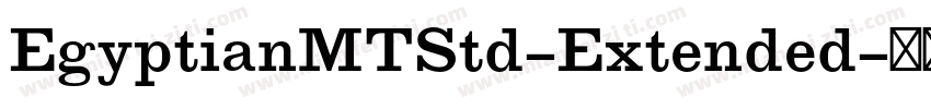 EgyptianMTStd-Extended字体转换