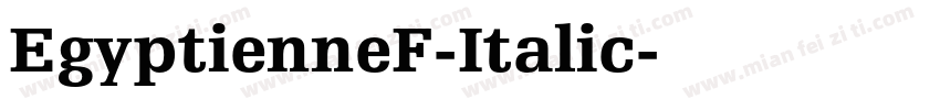EgyptienneF-Italic字体转换