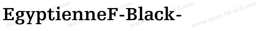 EgyptienneF-Black字体转换
