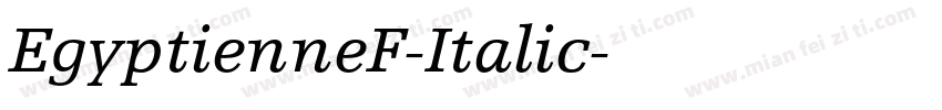EgyptienneF-Italic字体转换
