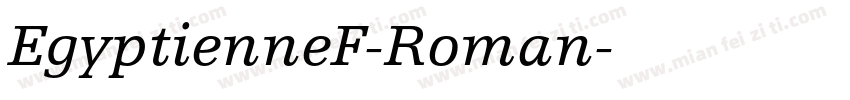 EgyptienneF-Roman字体转换