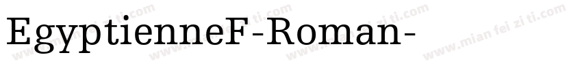 EgyptienneF-Roman字体转换