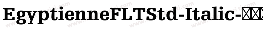 EgyptienneFLTStd-Italic字体转换