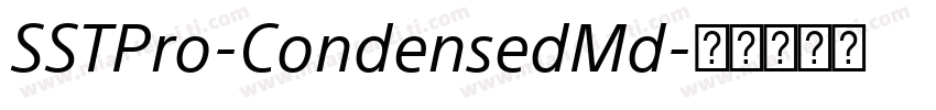 SSTPro-CondensedMd字体转换