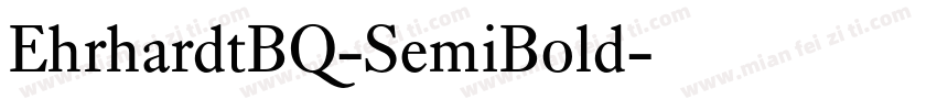 EhrhardtBQ-SemiBold字体转换