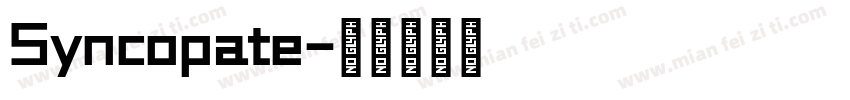 Syncopate字体转换