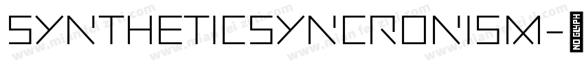 SYNTHETICSYNCRONISM字体转换