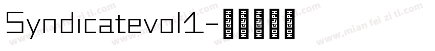 Syndicatevol1字体转换