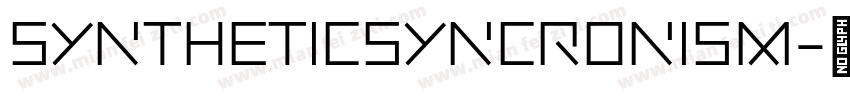 SYNTHETICSYNCRONISM字体转换