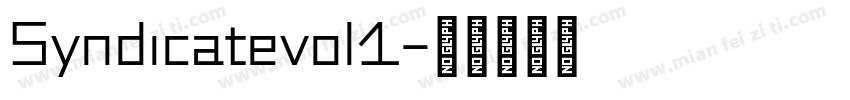 Syndicatevol1字体转换